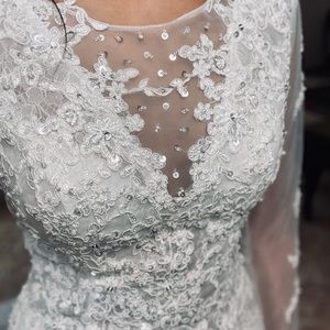 Wedding Dress Long Sleeve Mermaid Fit & Flare